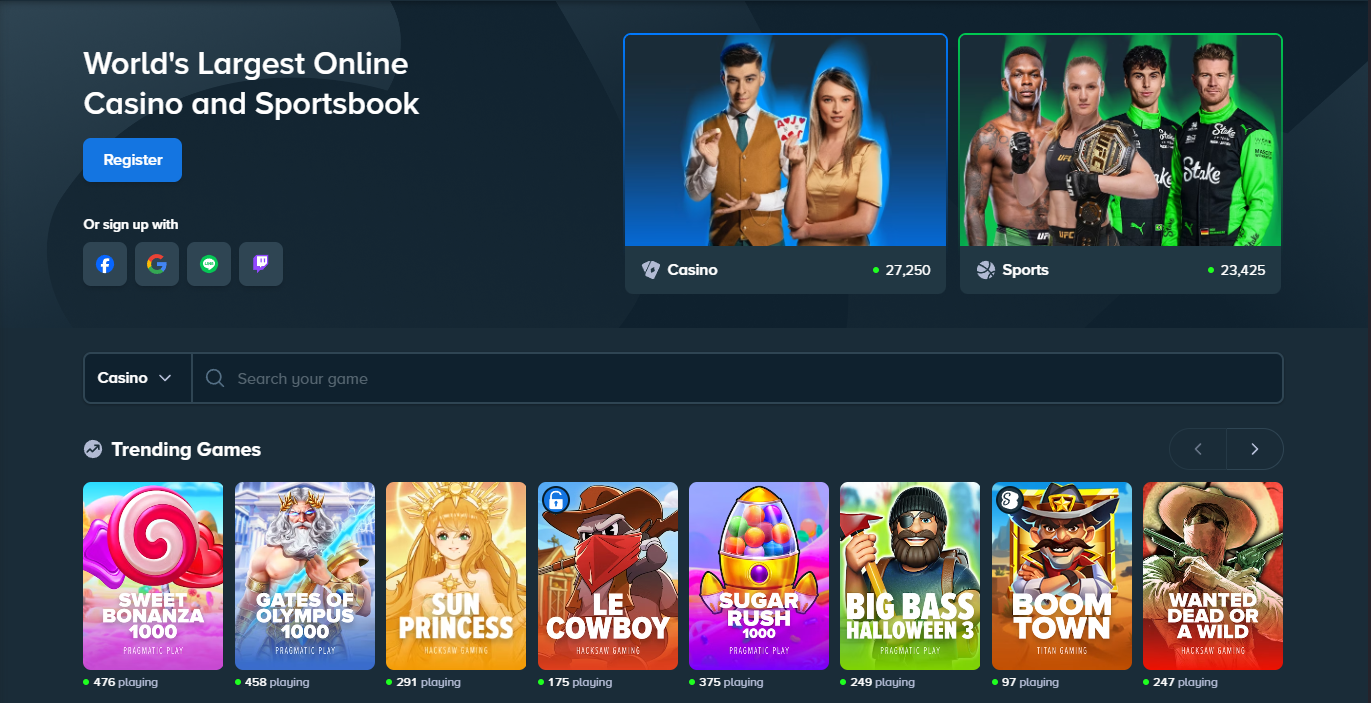 Stake – Übersicht der Spiele und verfügbaren Boni